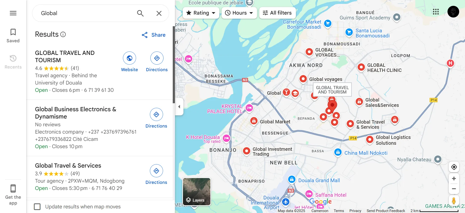 Localiser une agence via google map.