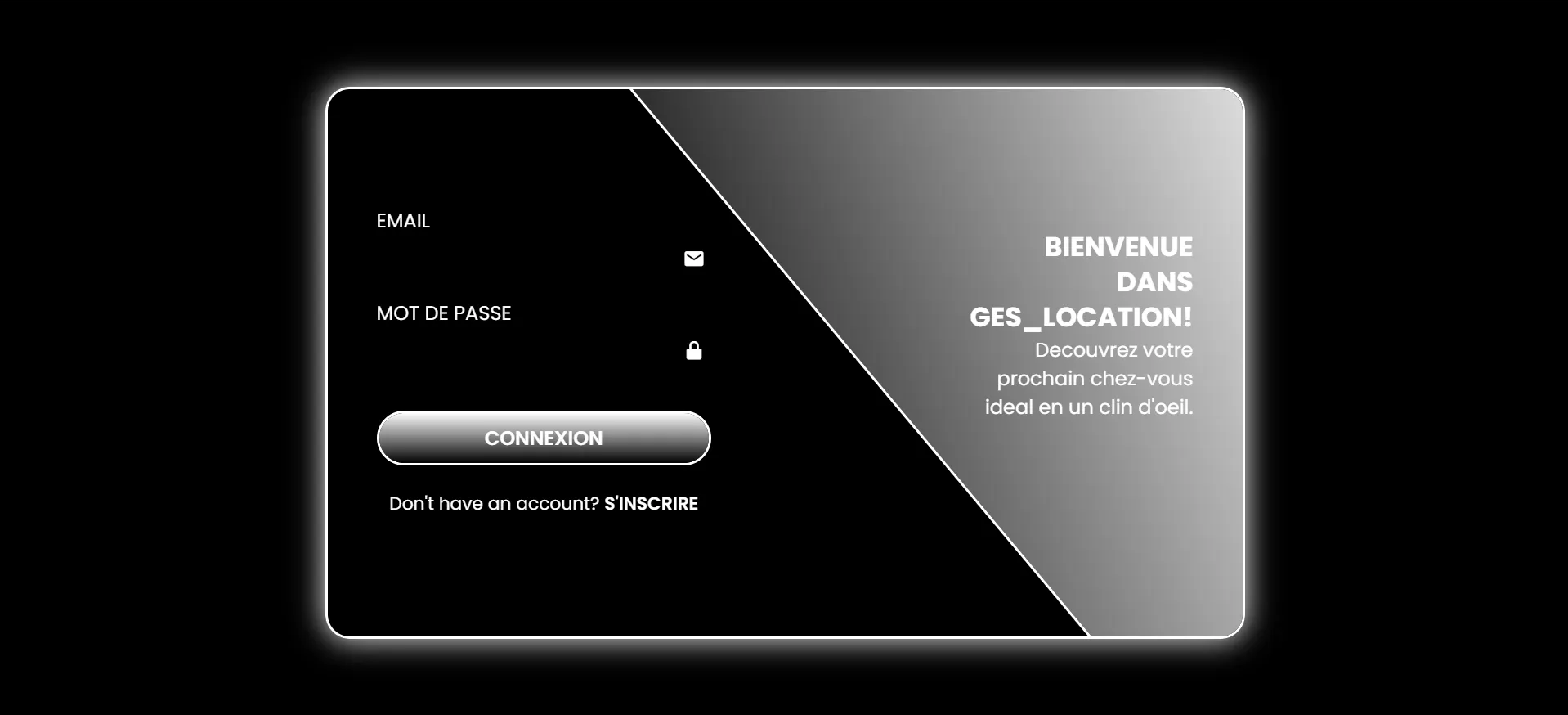 Interface de connexion