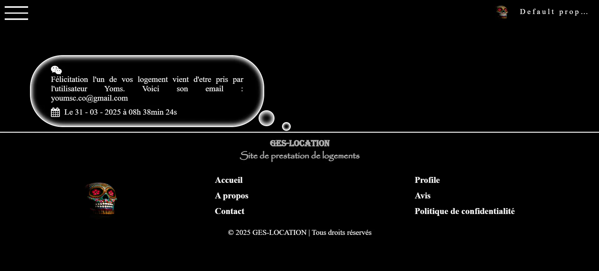 Espace de notifications